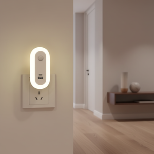 A94t LED Mini Xách Tay Cảm Biến Chuyển Động Thông Minh Đèn Ban Đêm Cho Trong Nhà Phòng Ngủ Hành lang Cắm Trong Đèn - Product Image 2