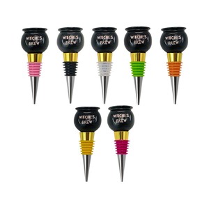 Christmas Wine Stoppers Zinc Alloy Bottle Stopper With Cork And Metal Cap For Red Wine Whiskey Bar Accessories - Product Image 2