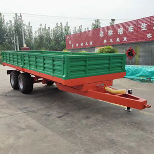 Remorque utilitaire à double essieu robuste galvanisée avec benne basculante amovible Conception de remorques de fret et utilitaires - Product Image 5