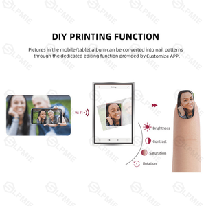 LPMIE 스마트 디지털 네일 아트 프린터 기계 살롱 및 DIY 네일 디자인을위한 자동 네일 프린팅 장치 - Product Image 5