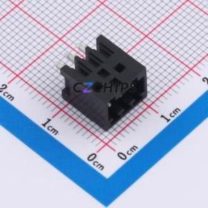 DB2EVC-2.54-3P-BK Plug-in Terminal Block Through hole,P=2.54mm Connector Board-to-Board / Socket - Closed 1x3P 2.54mm Black - Product Image 1