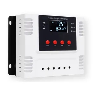 Contrôleur de charge solaire PWM Intelligent en réseau 10A 60A 12V 24V 48V pour fonction de protection électronique multiple