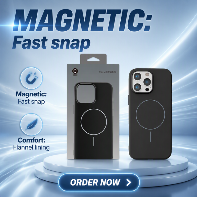 New PRT TPU Magnetic Shockproof Case for for 15/16 Pro Max & Mobile Phones-Factory Supplier