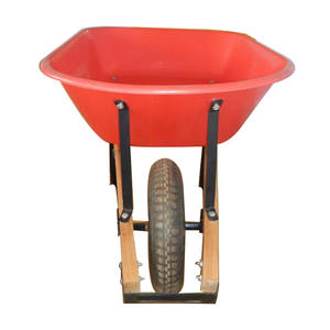 WH6601 America Hotsale Wheel Barrow Heavy Duty <span class=keywords><strong>Carretilla</strong></span> con carga 180kg 100L 4,00-8 pulgadas <span class=keywords><strong>Rueda</strong></span> neumática para jardín - Product Image 4