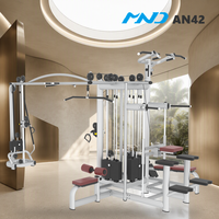 Machine de musculation MND Fitness populaire, modèle Crossover Cable Jungle personnalisé à 5 stations, pour salle de sport à Mexico