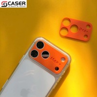 Cadre d'objectif amovible multicolore pour iPhone 17 Pro Max – Protection d'objectif remplaçable DIY – Autocollant décoratif pour caméra de téléphone
