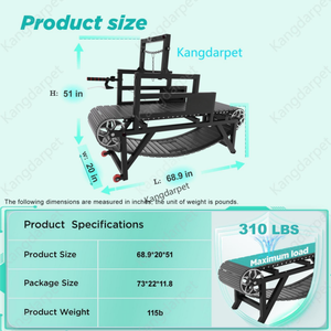 कुत्तों के लिए नए डिजाइन कुत्ते प्रशिक्षण उपकरण ट्रेडमिल के पुनर्वास फोल्डेबल कुत्ते के लिए भारी शुल्क गैर-पर्ची - Product Image 4