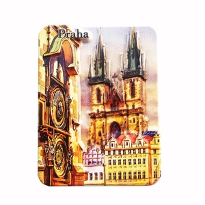 Souvenir Turistico Minimalista di Praga, Repubblica Ceca, Decorazione Artigianale, Magnete UV per Frigorifero 7-9cm, Fornitura Transfrontaliera - Product Image 5