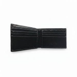 Portefeuille à monnaie en cuir marron foncé de luxe fait main pour homme, type à ouverture ouverte, de petite longueur pour transporter des pièces de monnaie - Product Image 1