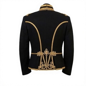 Veste Hussarde en Laine pour Homme, Uniforme Historique, Blazer à Col Montant, Broderie Dorée, Double Boutonnage, Formelle Hiver - Product Image 2