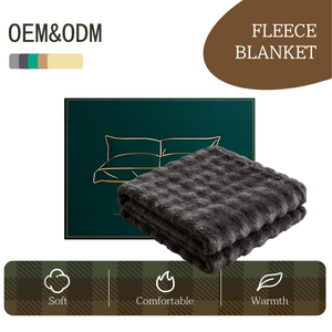 Chăn nỉ lông cừu mềm mại ấm áp, chất liệu polyester 100%, dệt kim có họa tiết bong bóng 3D, dùng cho nhà cửa, có thể tùy chỉnh, sử dụng được quanh năm - Product Image 1