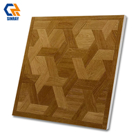 Suministro al por Mayor de Baldosas de Madera Rústica para Interiores, de Doble Uso, para Piso y Pared, 600x600mm/800x800mm, 9mm de Grosor, Resistentes al Desgaste y a los Ácidos