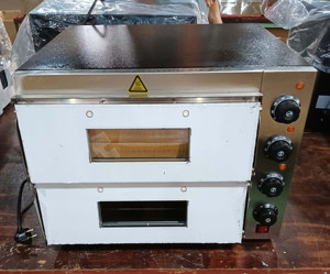 Horno eléctrico de pizza, encimera de doble cubierta, comercial, dos cámaras independientes - Product Image 5