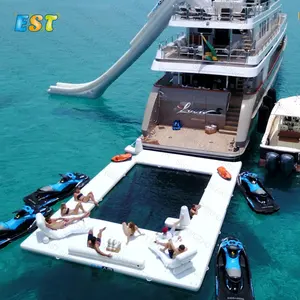 Inflatable Floating Swimming Pool With Net/ Sea Swimming Pool For Boat Or Yacht