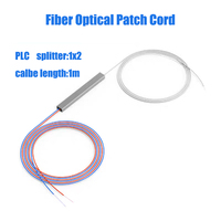 Pemisah optik serat ABS, 1x2 1x4 1x8 1x16 1x32 1x64 1x1 tanpa konektor PLC FTTH Coupler Optical Splitter