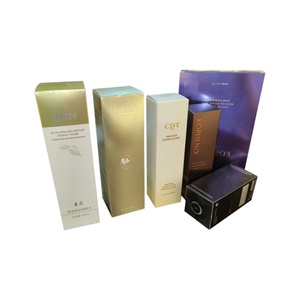 Boîte d'emballage de produits de soin de la peau en papier artistique de luxe avec logo personnalisé - Product Image 1