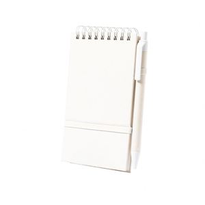 New Arrival Eco-Promotional Recycled Milk Carton Hard Cover Made Cardboard Aluminum Fabric-Spiral Notepads <b>Sticky</b> <b>Notes</b> Eco-Pen - Product Image 4