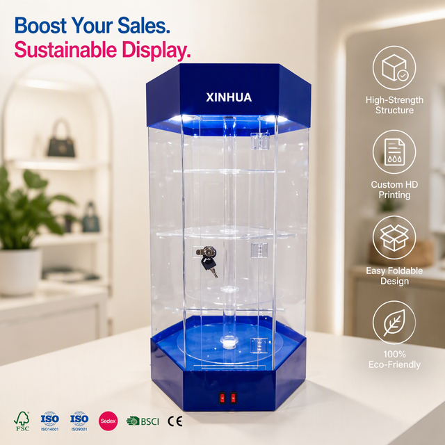 Acrylic Watch Jewelry Motorized Rotating Display Stand