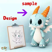 Boneka Hewan Lucu Berkualitas Tinggi CE CPC dengan Isian Kapas PP, Boneka Figur Plush Custom
