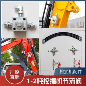 Accesorios para Excavadora Pequeña de 2 T, Martillo Rompedor, Conector en T, Acelerador para Brazo Pequeño de Excavadora - Product Image 3