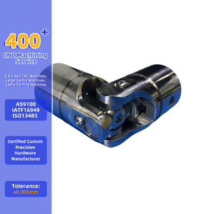 Fraisage CNC de précision sur mesure en acier inoxydable pour joint universel |   Services de fabrication OEM de joints de cardan pour accouplements d'arbres de transmission - Product Image 3