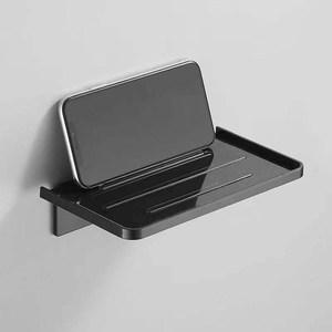 Tempat Tisu Toilet Gantung Dinding dengan Rak Ponsel untuk Kamar Tamu Hotel, Desain Tanpa Bor, Rak Tisu Kamar Mandi untuk Hotel - Product Image 2