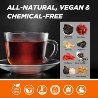 Tisane aux cinq trésors de ginseng Chinaherbs – Santé masculine, Goji, Maca, Herbes naturelles, Végétalien, Sans OGM, Sachet de thé