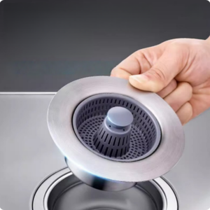 <span class=keywords><strong>Bouchon</strong></span> anti-odeur et anti-obstruction pour évier de cuisine avec filtre à mailles et noyau rebondissant - Product Image 2