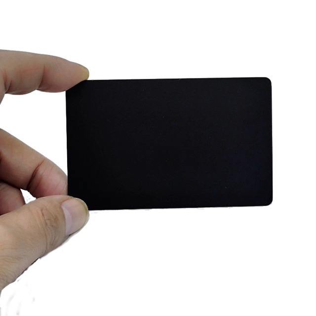 NFC 213/215 Black PVC Membership Card Payment Waterproof RFID 13.56MHz ISO/IEC 14443A CR80 Size Hotel Customizable Business Card