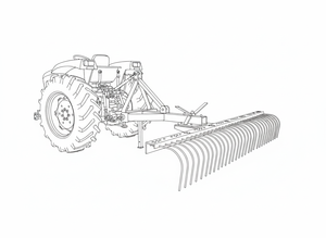 คราดดินแบบลากจูง 3 จุด สำหรับงานหนัก ยี่ห้อ BITSMAN <span class=keywords><strong>ATK</strong></span> ประสิทธิภาพสูง สำหรับปรับระดับดิน ขจัดเศษวัสดุ และหิน - Product Image 2