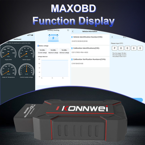 Nâng cấp miễn phí konnwei maxobd 40 + Thương hiệu xe hơi tất cả các hệ thống quét sâu xe phổ quát Máy quét OBD2 xe đầy đủ chức năng máy quét chẩn đoán - Product Image 3