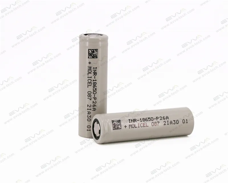 Batteria ricaricabile agli ioni di litio Molicel INR18650 P26A 2600mAh a scarica 35A