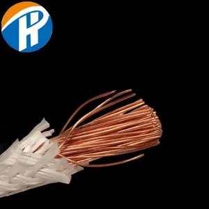 High Quality Glass Fiber Braided insulation Cable fabric Braided Copper Wire for vintage pendant lamp