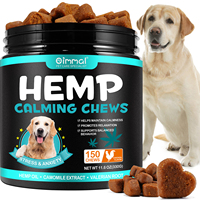 Friandises calmantes pour chiens à marque privée, 150 bouchées, supplément avancé au chanvre, friandises molles apaisantes pour la relaxation et le soulagement de l'anxiété et du stress chez les chiens