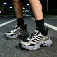 Chaussures de sport décontractées pour hommes à lacets, semelle épaisse, personnalisées OEM, légères et confortables pour la marche