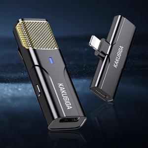 Kakusiga Rechargeable <b>Wireless</b> <b>Microphone</b> With Lightning Connector For Mobile Recording - Product Image 6