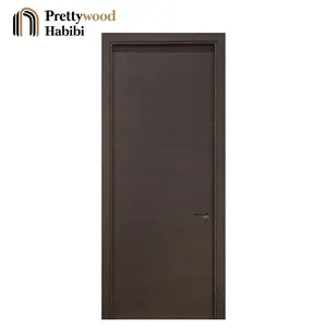 Imágenes de diseño de puerta de madera maciza de cobertura de habitación principal de estilo europeo Prettywood