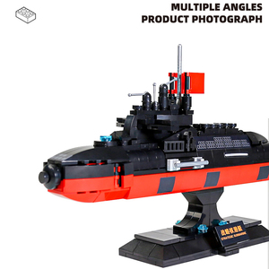3519 hải quân loạt loại 094 tàu ngầm hạt nhân chiến lược moc mô hình giáo dục trẻ em xây dựng thành phố đồ chơi điện tử - Product Image 4
