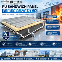 Panneau sandwich de toiture en PU à isolation thermique pour entrepôts et bâtiments industriels