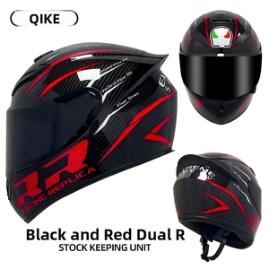Casques de moto Qike pour hommes et femmes : design intégral personnalisé avec Bluetooth, sécurité toutes saisons. Confort prêts pour l'hiver - Product Image 5