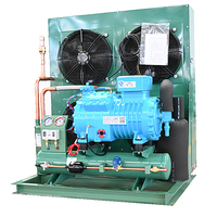 Condenseur d'air pour chaîne du froid 12HP à économie d'énergie pour unité de condensation de compresseur avec moteur pour stockage de produits surgelés