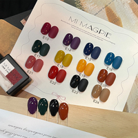 Kit de vernis à ongles en gel vegan MIMAGPIE OEM Private Label, 12 couleurs, 15 ml, vernis à ongles en gel UV LED, vente en gros de vernis à ongles en gel