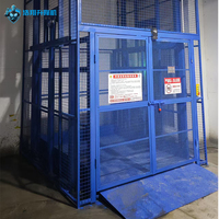 Ascenseur de fret sur mesure de marque HaoXiang, monte-charge hydraulique pour entrepôt avec rail de guidage, pour levage de mezzanines, fabriqué au Guangdong