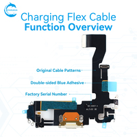 STAROZON OEM Câble de charge flexible démonté pour iPhone 6 7 8 G XR XS 11 12 13 14 15 16 17 Mini E Air Plus Pro Max Pièces de rechange
