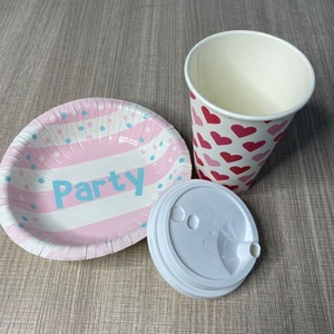Ensemble de vaisselle jetable, assiettes en papier épaisses, imperméables, pour restaurant, fête, mariage, pique-nique, vente en gros - Product Image 5