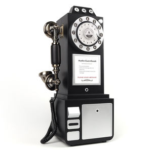 शादी की गेस्टबुक वॉयस रिकॉर्डिंग ऑडियो गेस्टबुक फोन रेट्रो पुराने फैशन टेलीफोन बूथ प्राचीन शादी पार्टी सजावट - Product Image 3