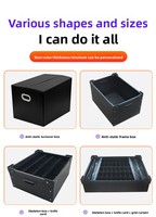 Boîte en carton alvéolaire PP, plastique ondulé noir antistatique, pliable, Senlin168, 2-12 mm, utilisée pour la manutention des matériaux et l'agriculture