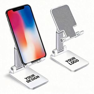 2026 Business Gift Portable Foldable Desktop Cell <b>Stand</b> Holder Logo Mobile Phone Holders Wholesale Custom Promotional Gifts - Product Image 1