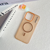 Nouvelle coque pour 17 Pro Max 16 15 14 avec anneau magnétique, PC antichoc, finition mate transparente, coque de téléphone portable