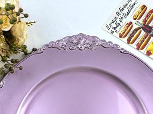 Assiettes décoratives de Noël en PP faites à la main de style américain, motif uni, design rétro de luxe léger, lavables au <span class=keywords><strong>lave</strong></span>-<span class=keywords><strong>vaisselle</strong></span>, qualité alimentaire, Royal - Product Image 5